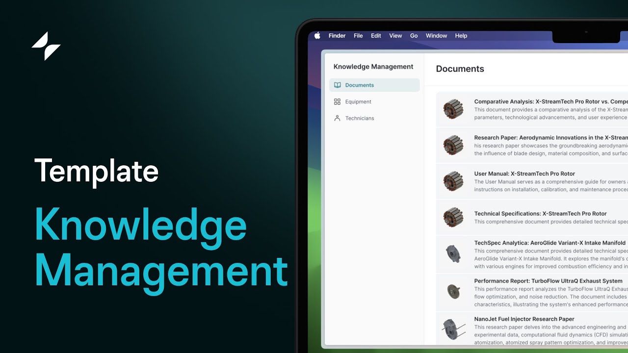Knowledge Management App for IT and Operations | Knowledge Management Template | Glide Apps | NoCode