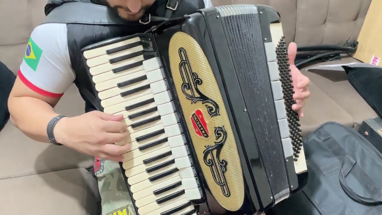 Acordeon Francine 4/5 120 Baixos / Azs Elétrica