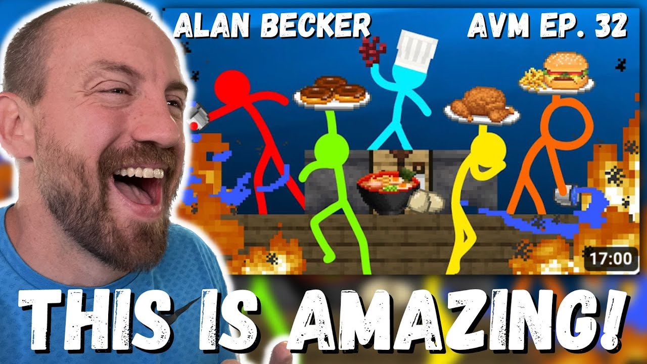 THIS IS AMAZING! Alan Becker The Chef - Animation vs. Minecraft Shorts Ep 32 (FIRST REACTION!)