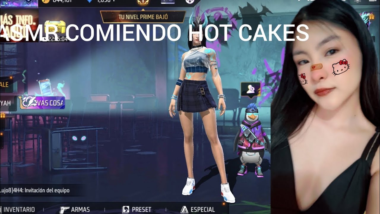 ASMR Comiendo HotCakes | Jugando FreeFire