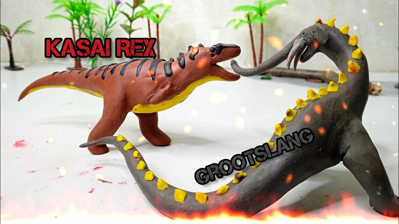 Kasai Rex vs Grootslang / Claymotion fight