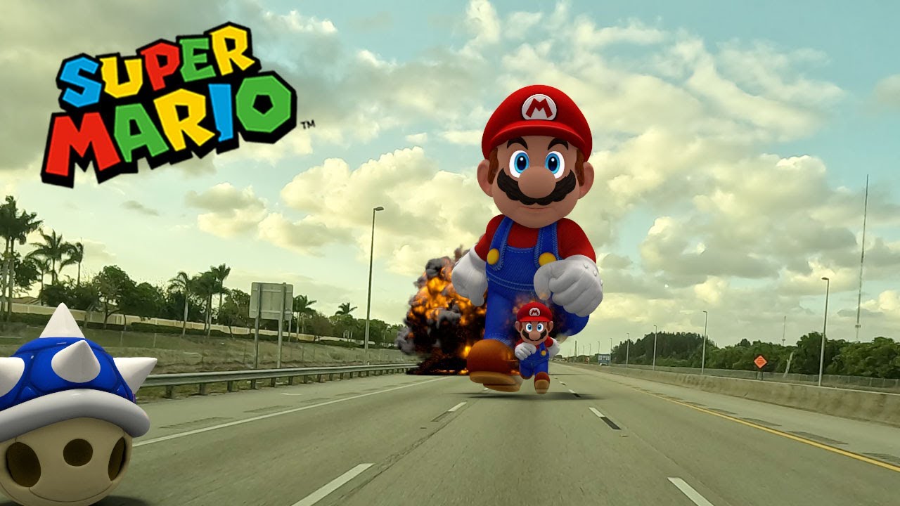 Every time Super Mario jumps, he gets bigger #mario #supermario