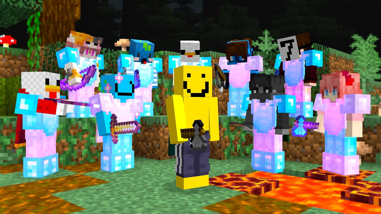 Minecraft: спидраннер против 9 охотников &mdash; РЕВАНШ