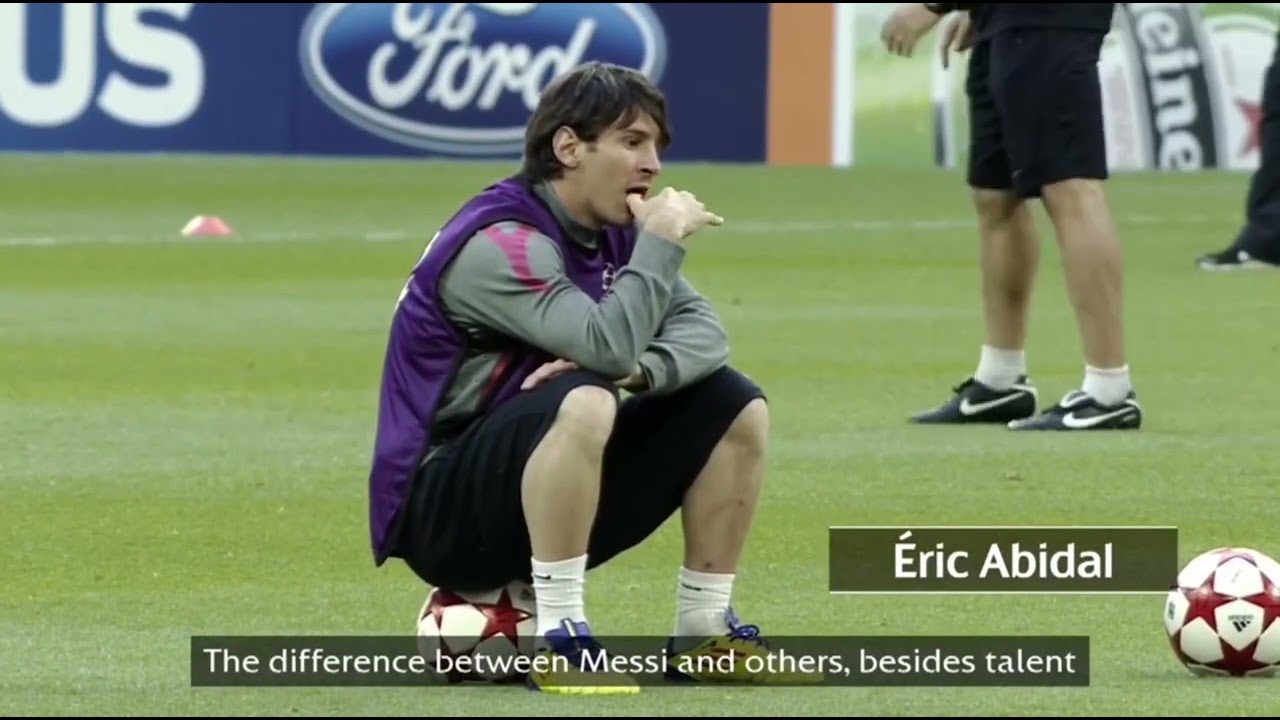 Messi in training 2011 UCL Final