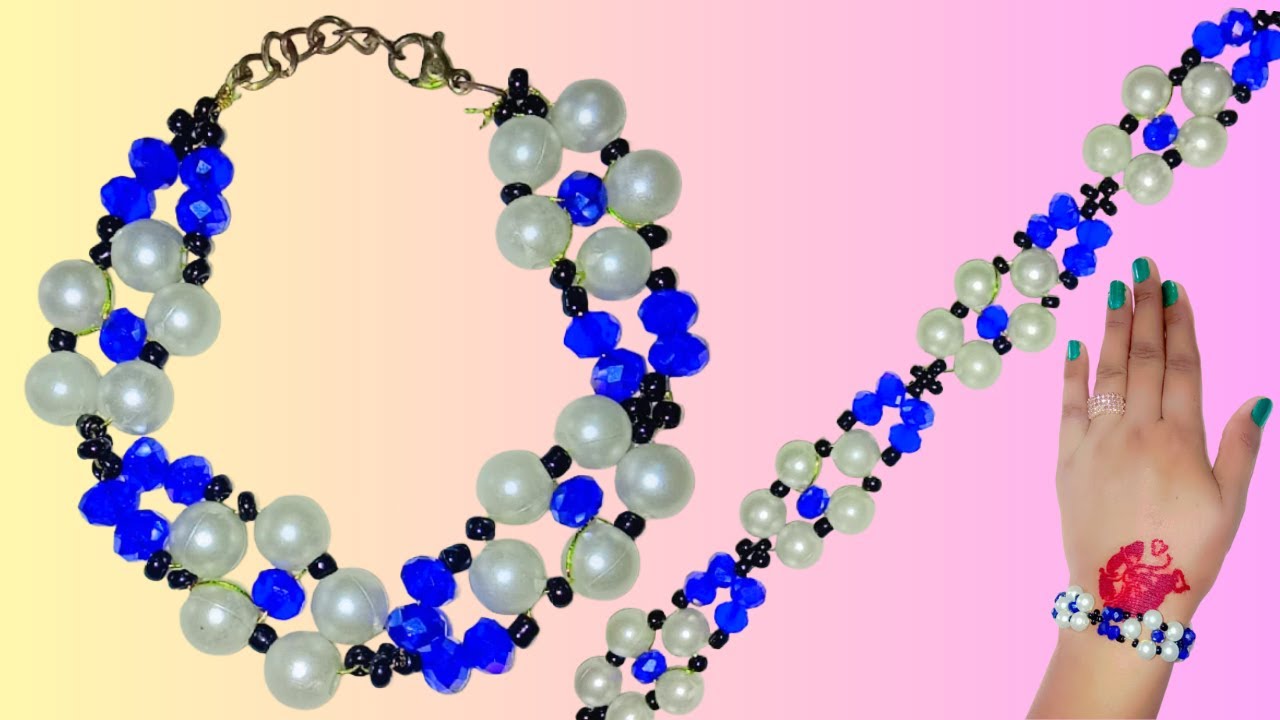 DIY Beads Pearl Bracelet | YouTube Trending | diy bracelet | beautiful bracelet make in 5 mint