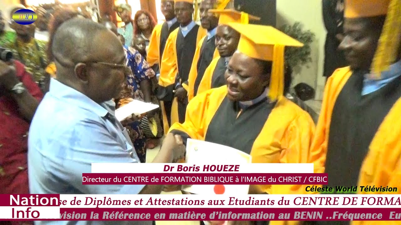 MAGAZINE:Remise de Diplôme à la 9ème Promotion des étudiants de CFBIC Dr Boris HOUEZE très ému !!!