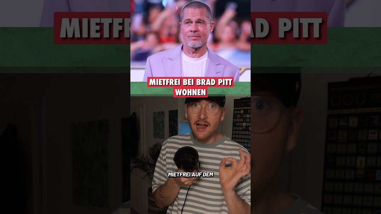 Mietfrei wohnen bei Brad Pitt! #bradpitt #filmfakten #schauspieler