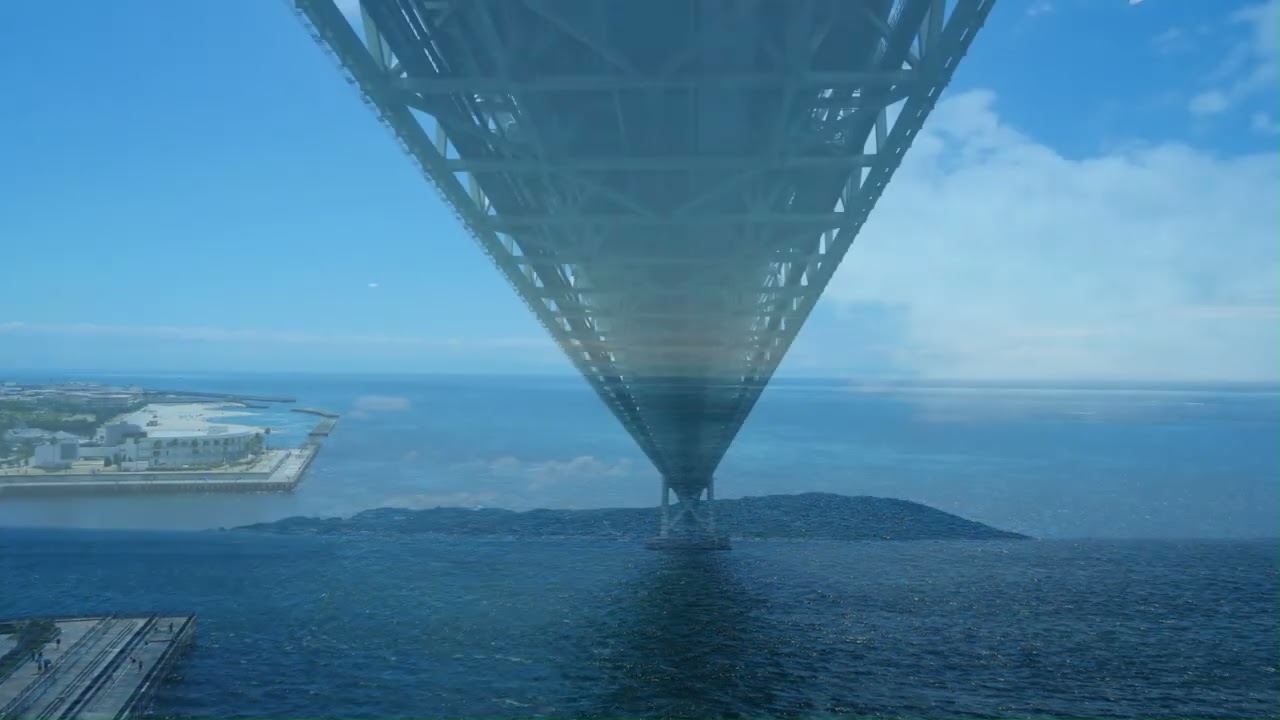 明石海峡大橋内部｜明石城と武蔵の庭（2024/8/17）