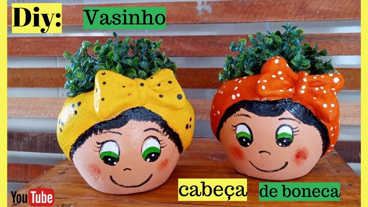 DIY: VASINHOS CABEÇA DE BONECA