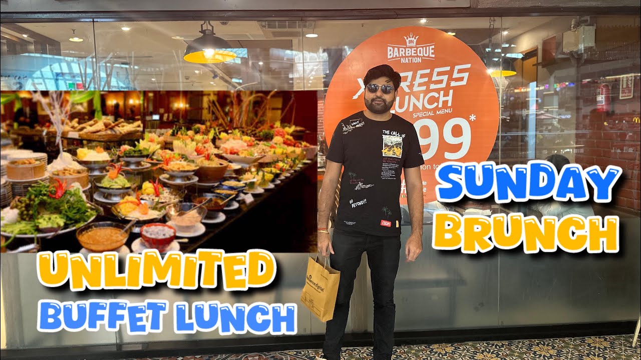 Unlimited Buffet Lunch At Barbeque Nation Kanpur | Z Square Mall Kanpur | Umish Vlogs