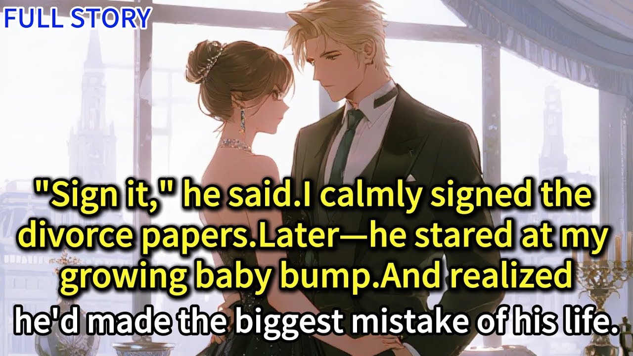 “Sign it,” he said I calmly signed the divorce papers Later—he stared at my growing baby bump And