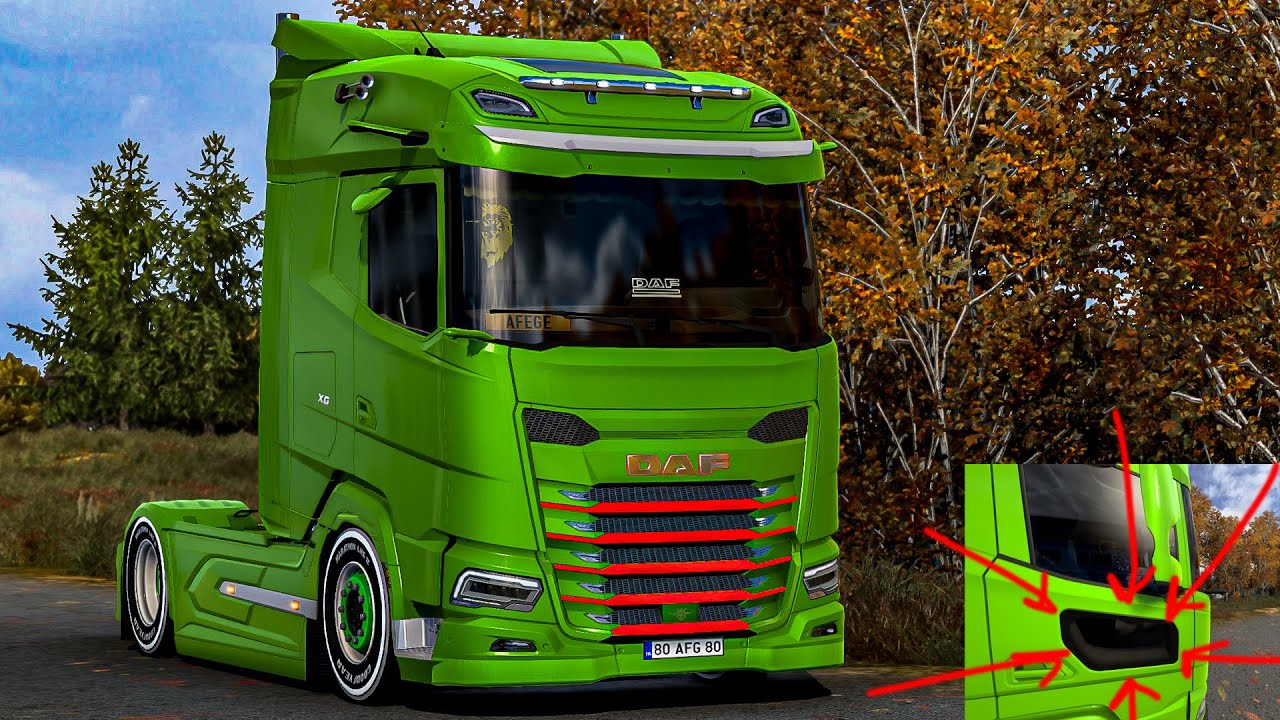 Yeni Daf XG Modifiyesi | Euro truck Simulator 2 | 1.43