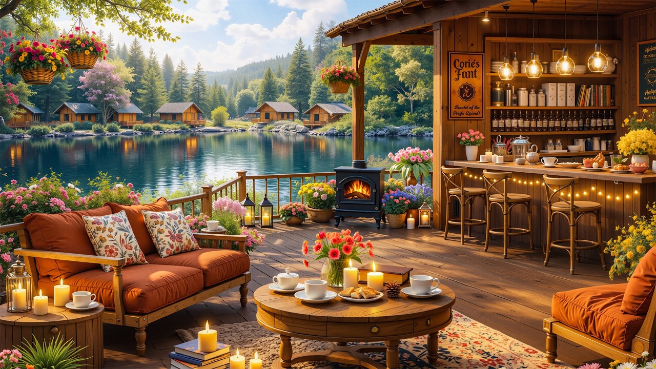 Peaceful February Morning Jazz 💐 Warm Cafe Ambience & Smooth Instrumental Jazz Music