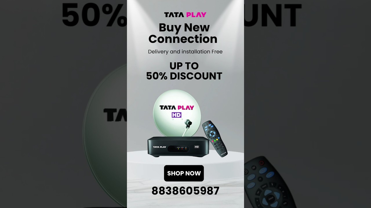 Tata Play New Connection Offer &ndash; 50% Discount | Book Now 8838605987
