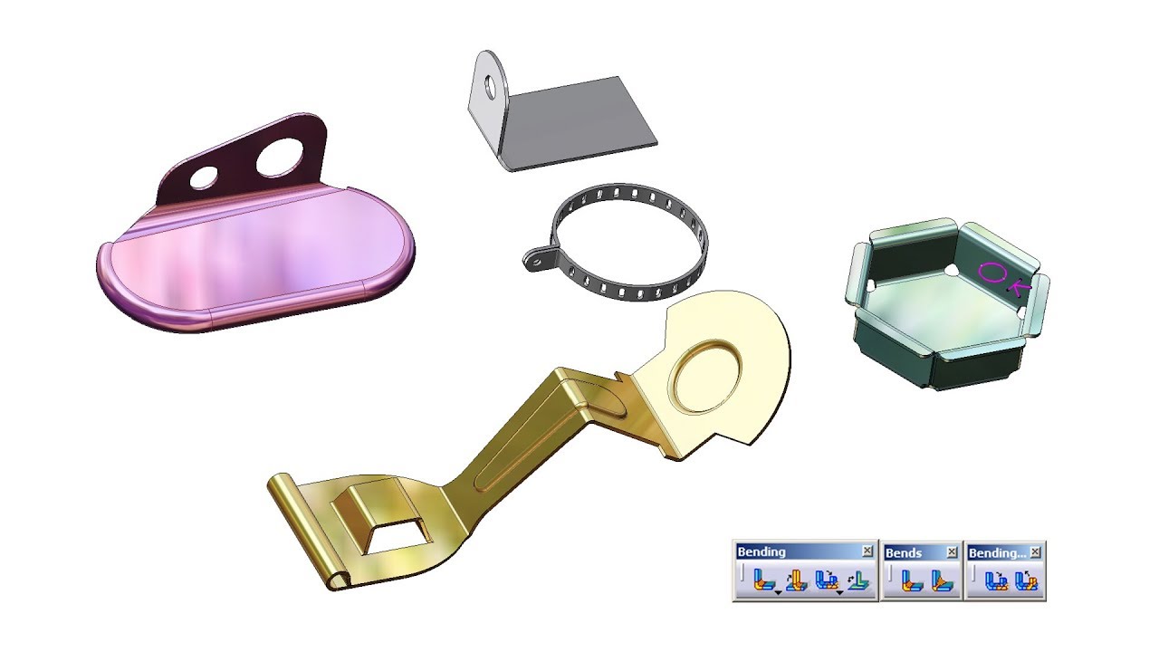 Catia | Generative Sheet metal Design | Bending Toolbar