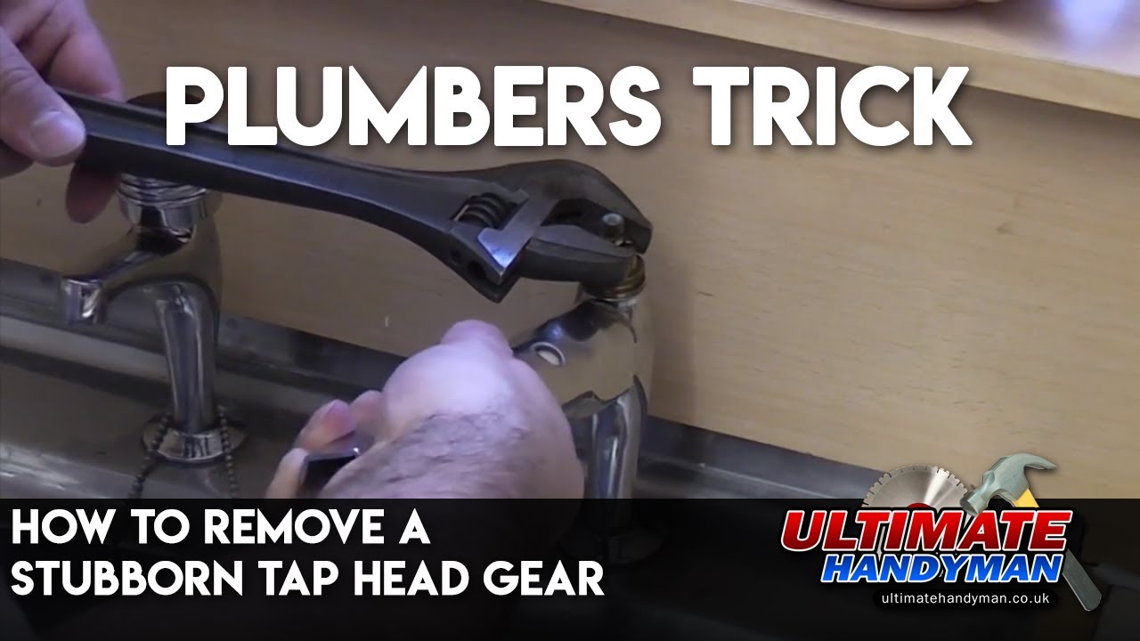 How to remove a stubborn tap head gear