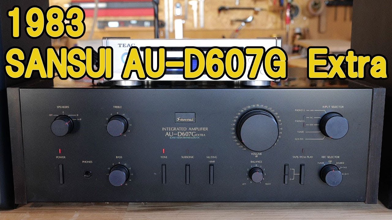【ヘッドホン推奨】1983  SANSUI  AU-D607 Extra