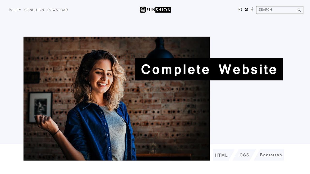 How To Make Website Using HTML CSS Step By Step Responsive Website Design