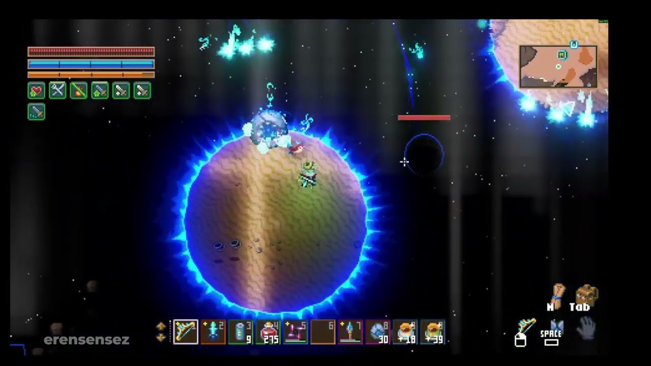 Dealing 15K to Core Commander final boss in Core Keeper!