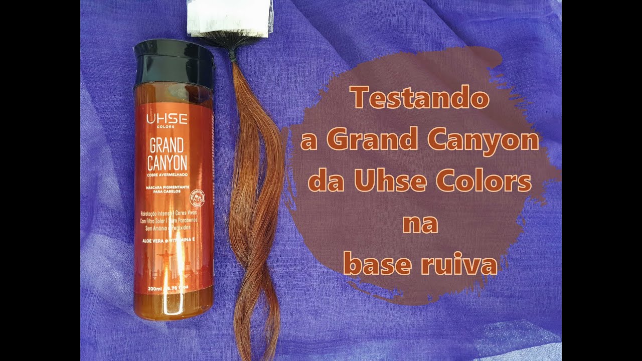 Testando o Grand Canyon da Uhse Colors na base ruiva escura (será que pega?)