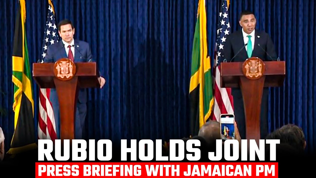 LIVE: US State Secretary Rubio, Jamaican PM Holness hold joint press briefing in Kingston | Jamaica