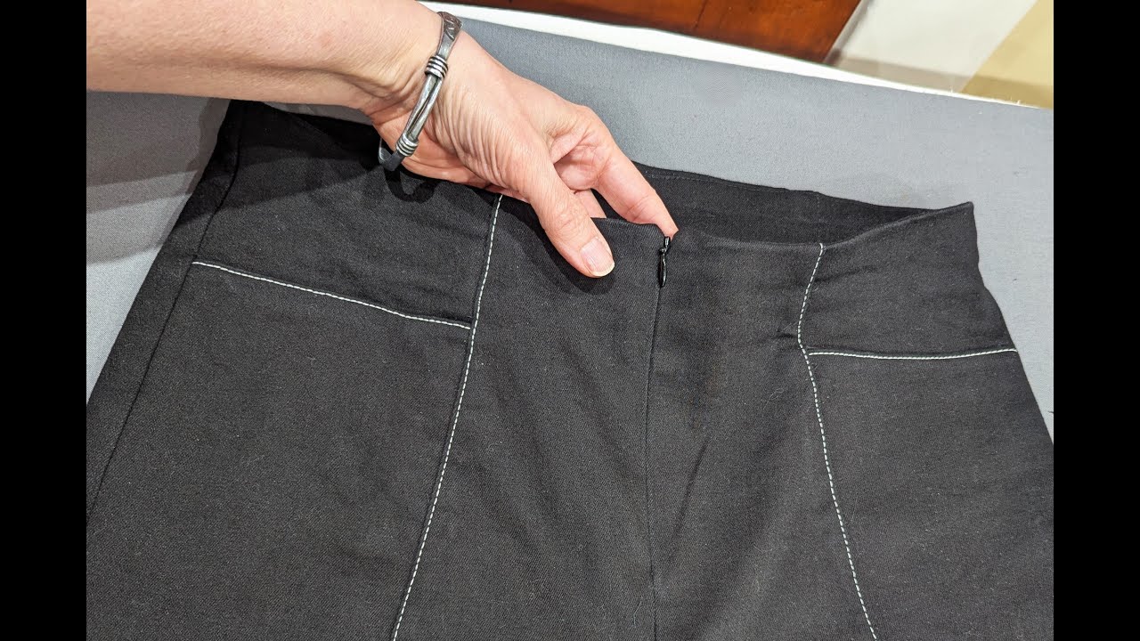 Style Falcon Diamond Hem Trousers: Sewing the Invisible Zipper