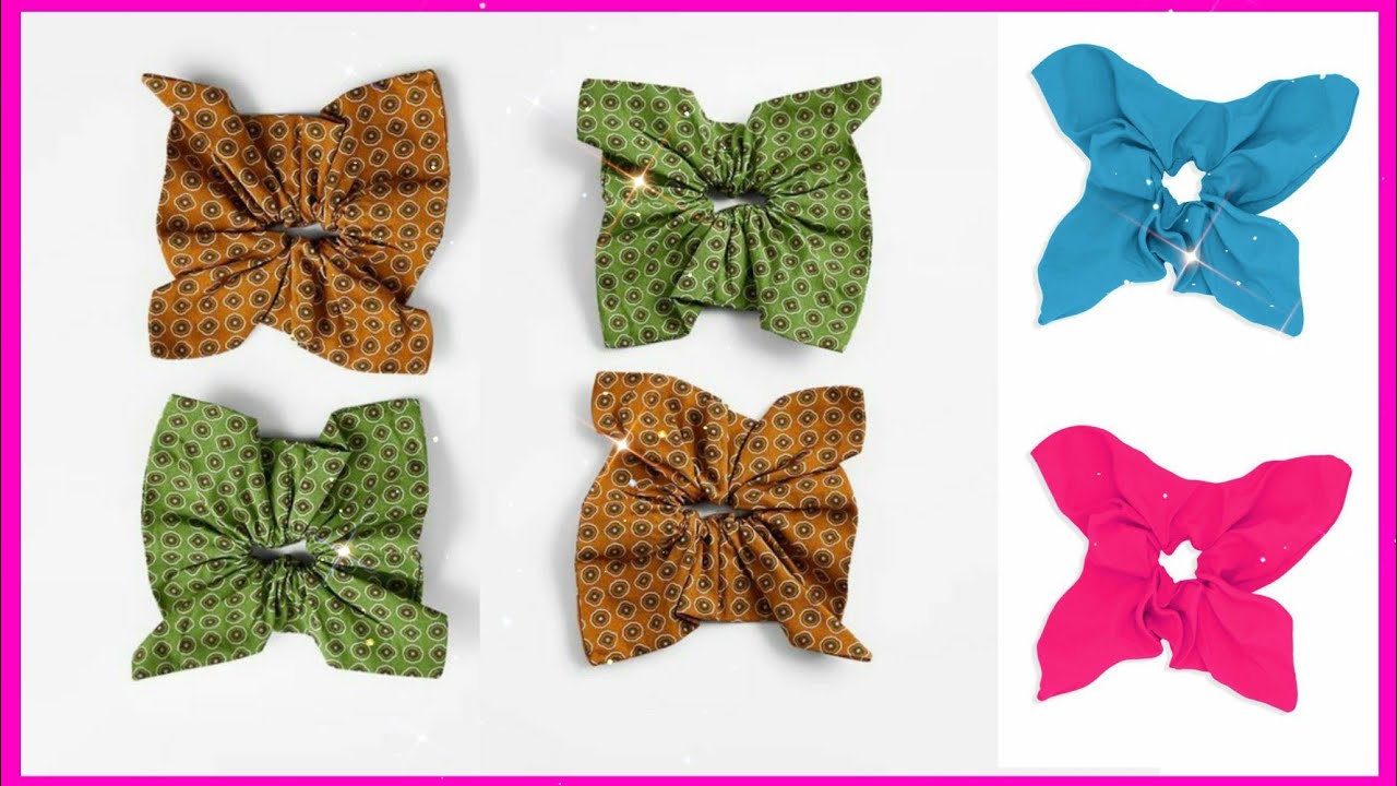 ⭐DIY SCRUNCHIES💙                      Cómo hacer un scrunchies cuadrado/ Krissia Jacob✨🧵🪡