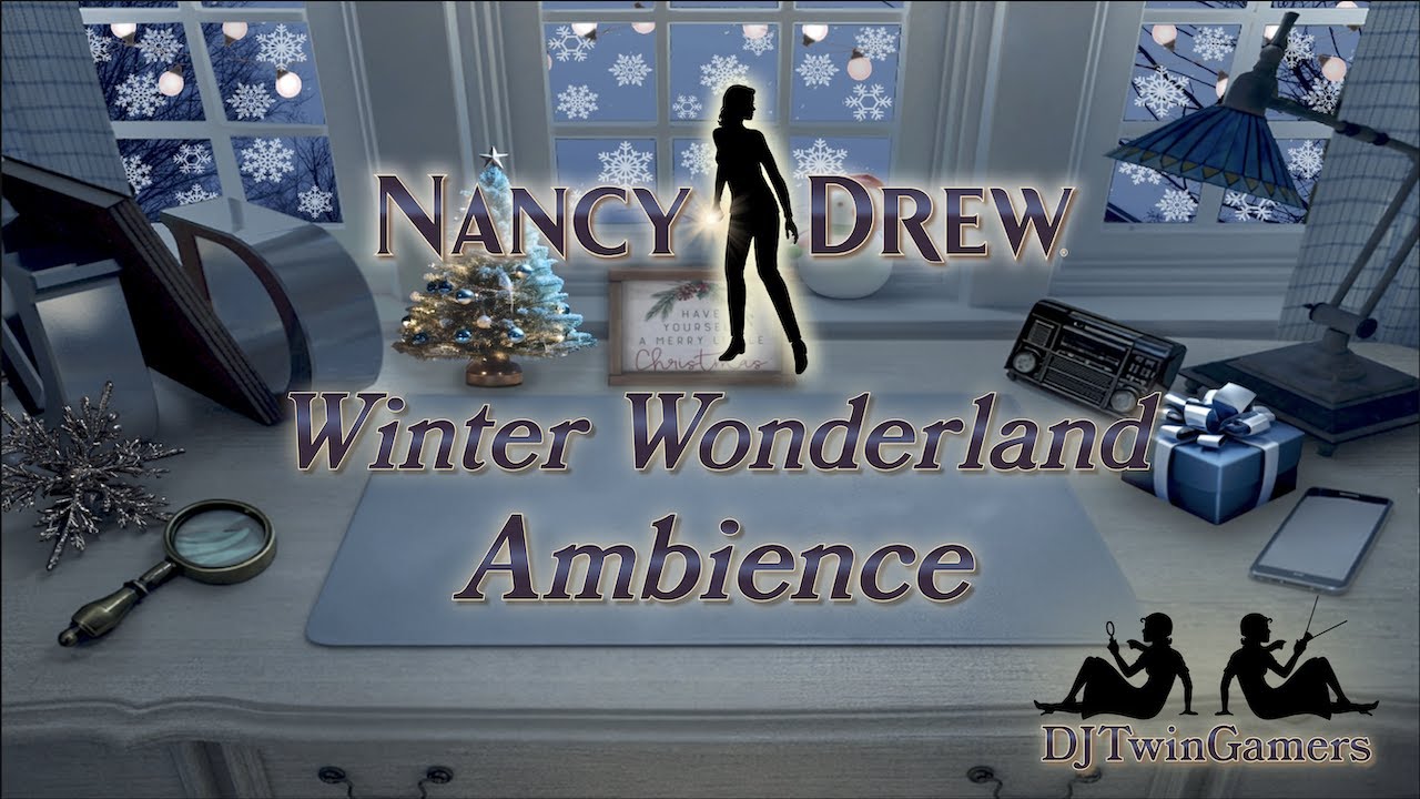 Nancy Drew ❄️ Winter Wonderland Ambience 🎄 | Nancy Drew Soundtrack feat. Snow Storm Ambience