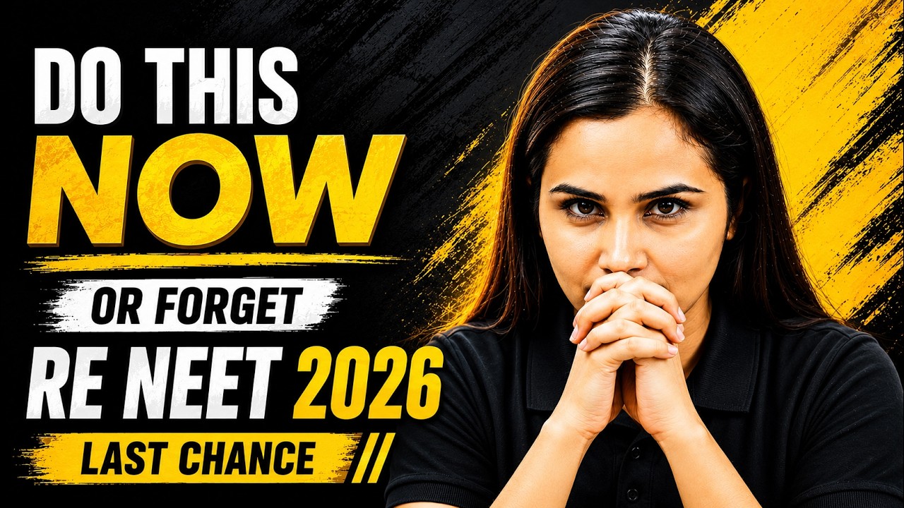 🔥 DO THIS NOW or FORGET RE-NEET 2026 | Last Chance to Save Your Rank | Dr Gargi Singh