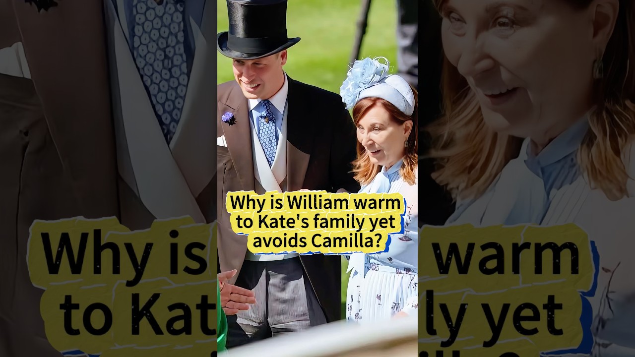 Почему Уильям тепло относится к семье Кейт, но избегает Камиллу? #princewilliam #camilla