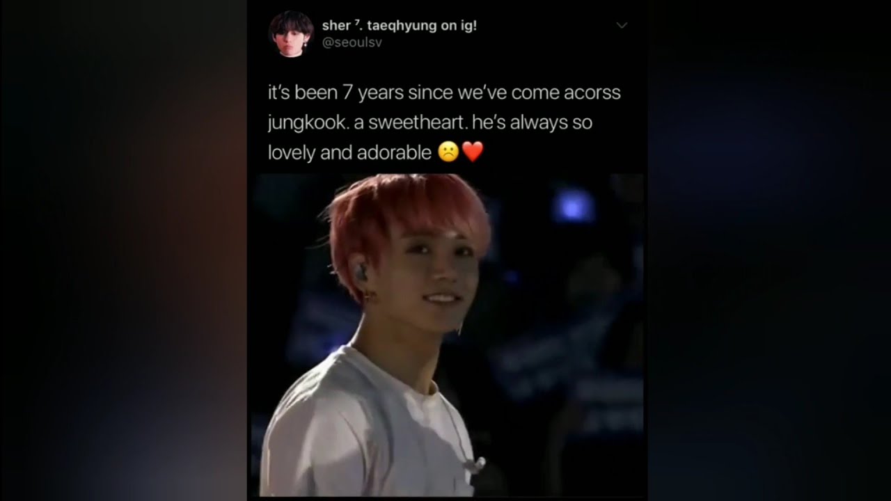 ARMY Tweets/BTS Memes cuz it's been 7 years with JUNGKOOK