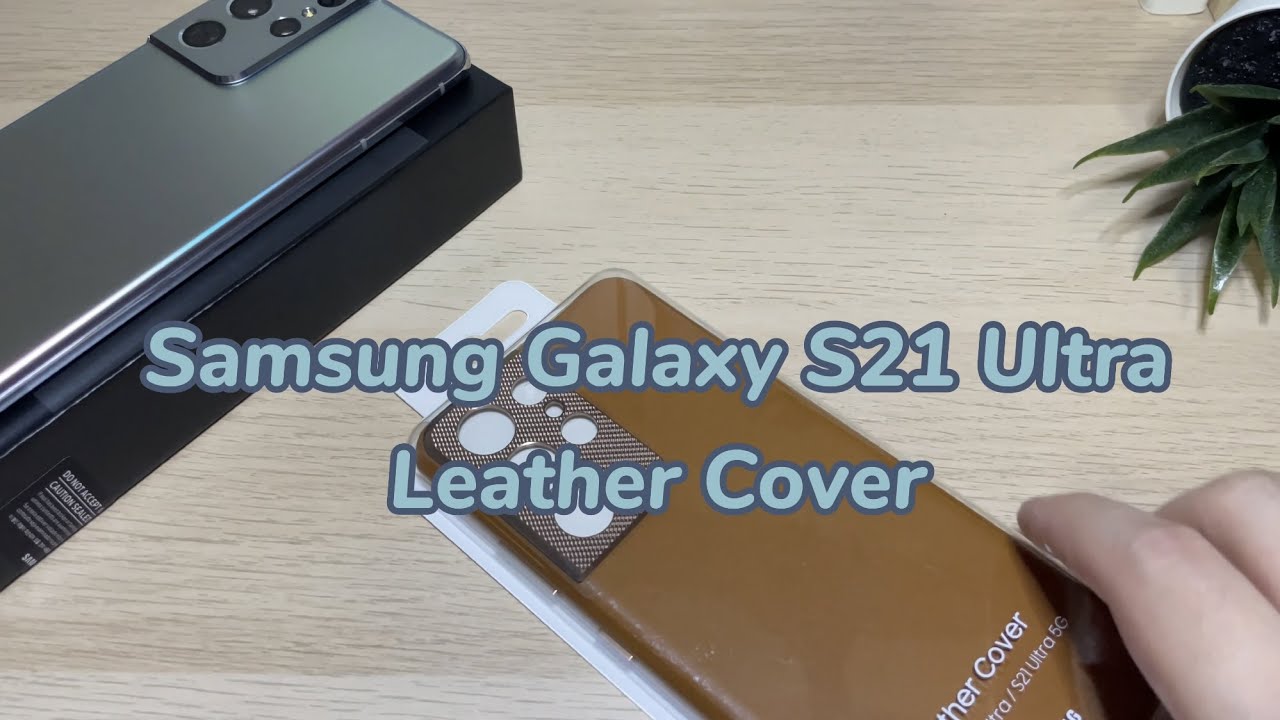 Samsung Leather Cover for Galaxy S21 Ultra | Unbox | Singapore