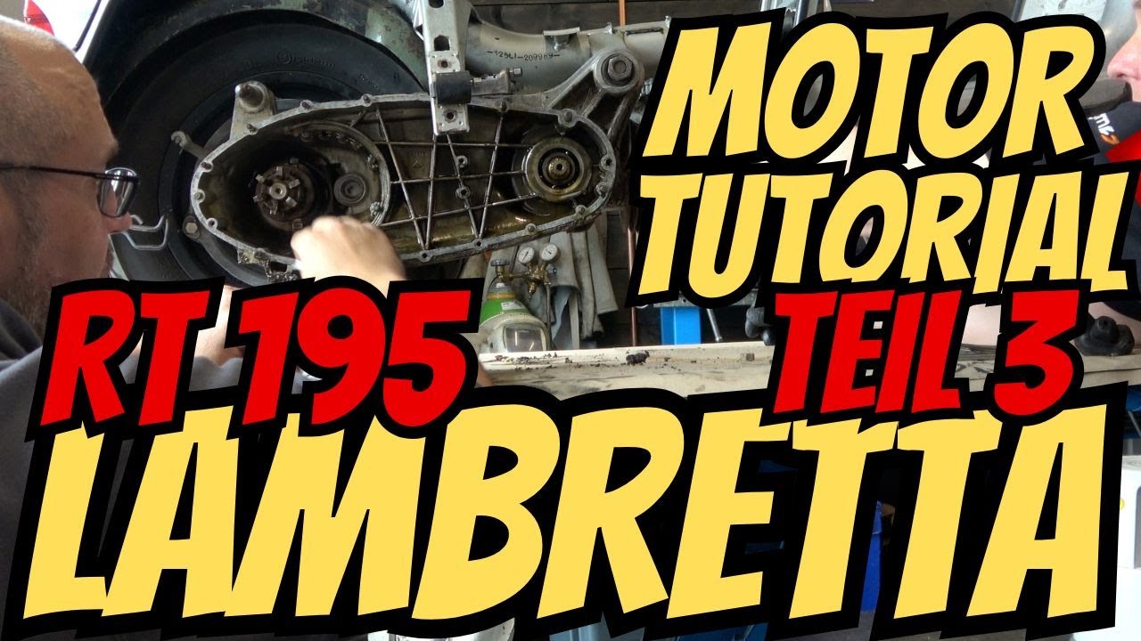 WIE BAUE ICH EINEN LAMBRETTA MOTOR - RT195 | TEIL 3 Silent Blöcke & Kupplung/Kette