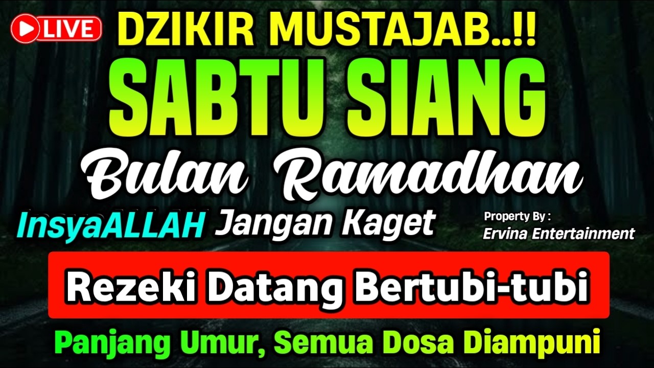 DZIKIR SIANG HARI SABTU MUSTAJAB.!! InsaAllah Rezeki Datang Bertubi Tubi | Qori : Ust. Tajul Arifin