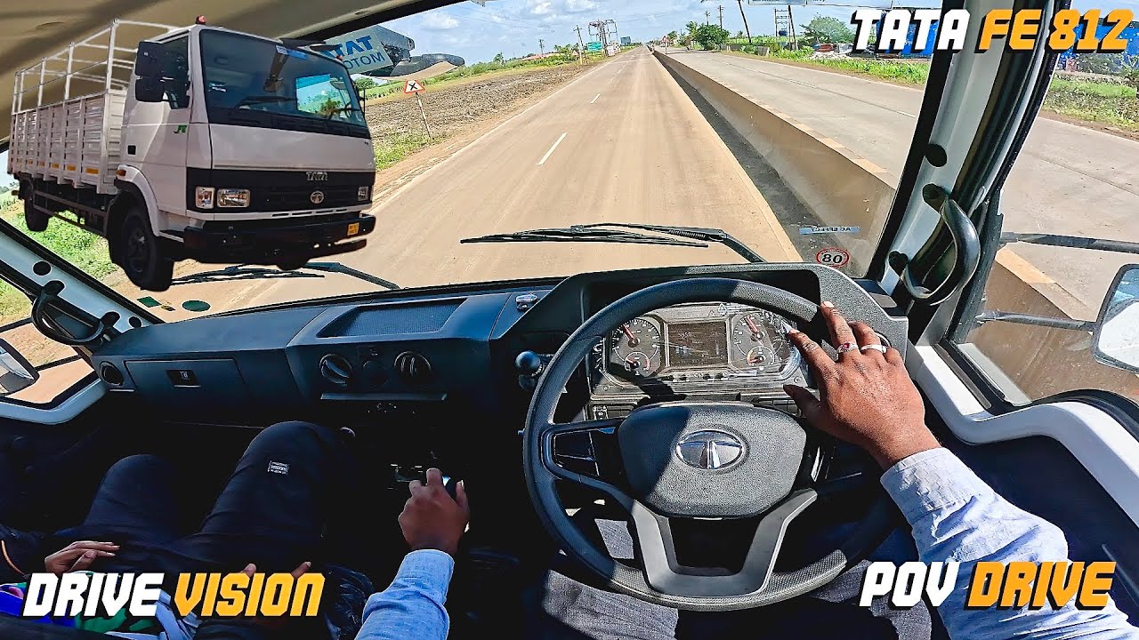 TATA LPT 812 : POV Drive | Real Heavy Vehicle Drive Experience On Highway | #lpt812 #povdrive #asmr 