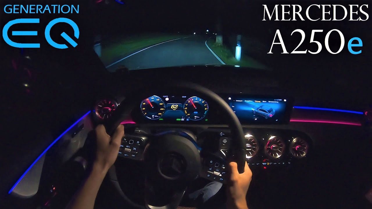 Mercedes A250e Limousine | Night POV Drive