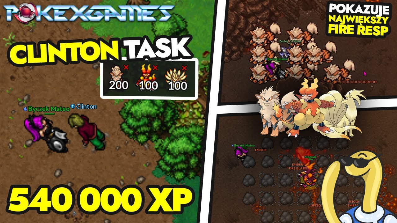 Clinton Task - The Best Task on Johto! Huge Fire Resp🔥 | PokeXGames | PxG - PL Overview