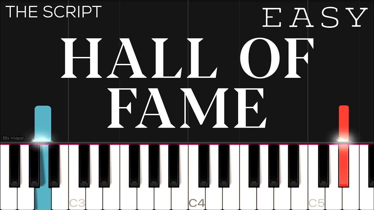 The Script - Hall Of Fame | EASY Piano Tutorial