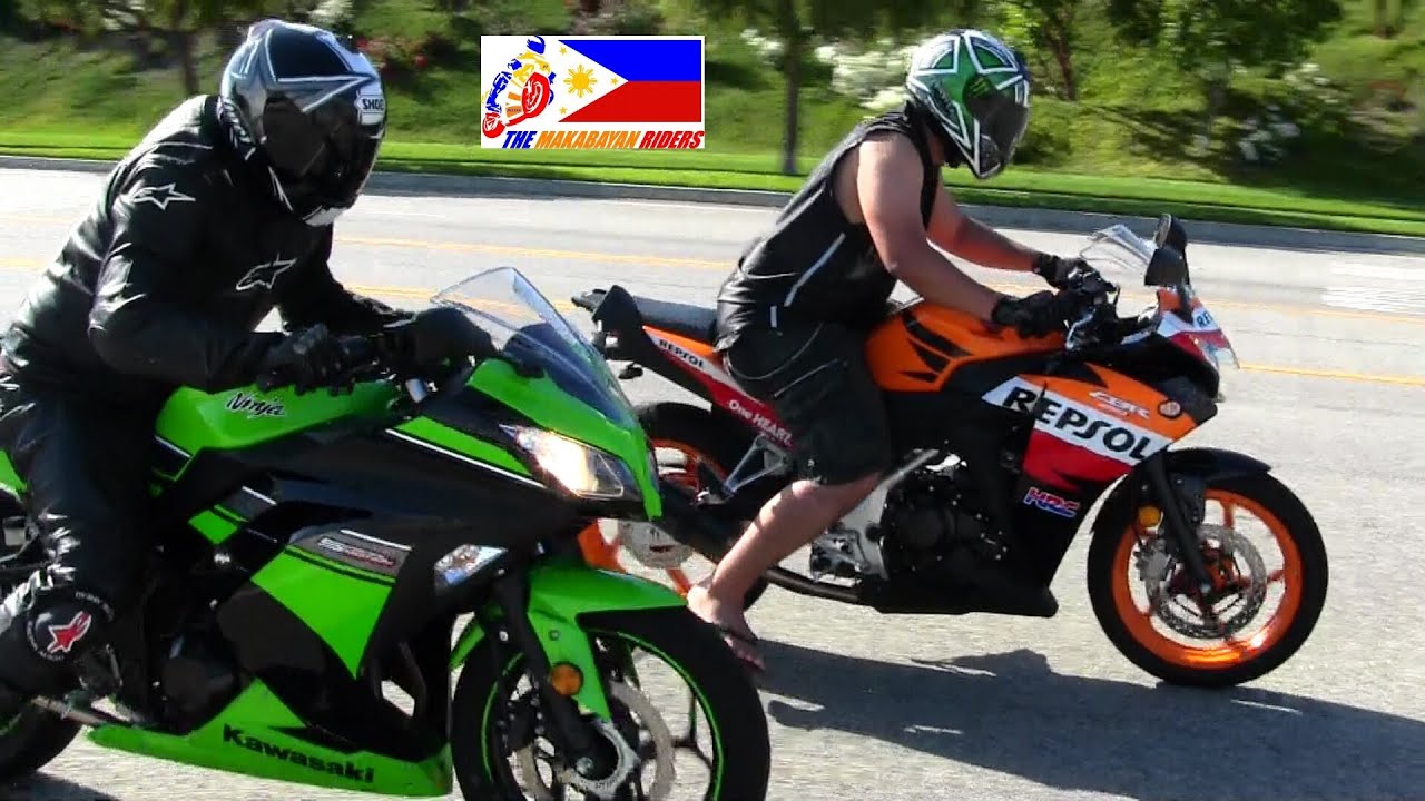 Kawasaki NINJA 300 Versus Honda CBR 250R DRAG RACE