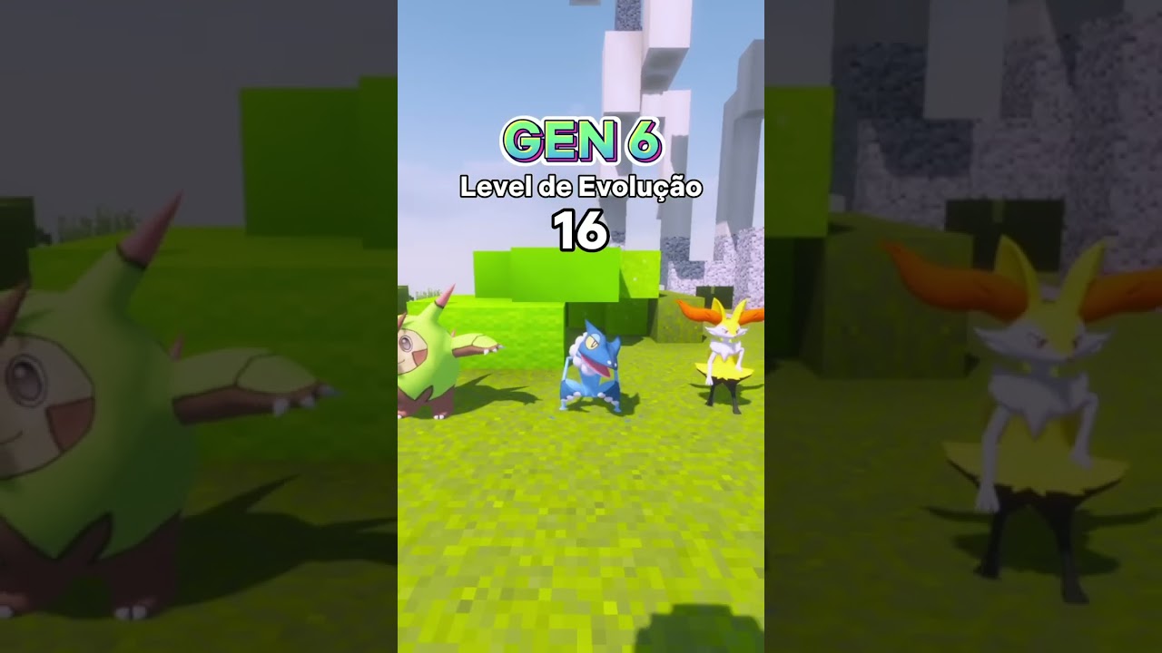 Level de Evolu&ccedil;&atilde;o Pok&eacute;mons Iniciais GEN 6 | Minecraft Pixelmon