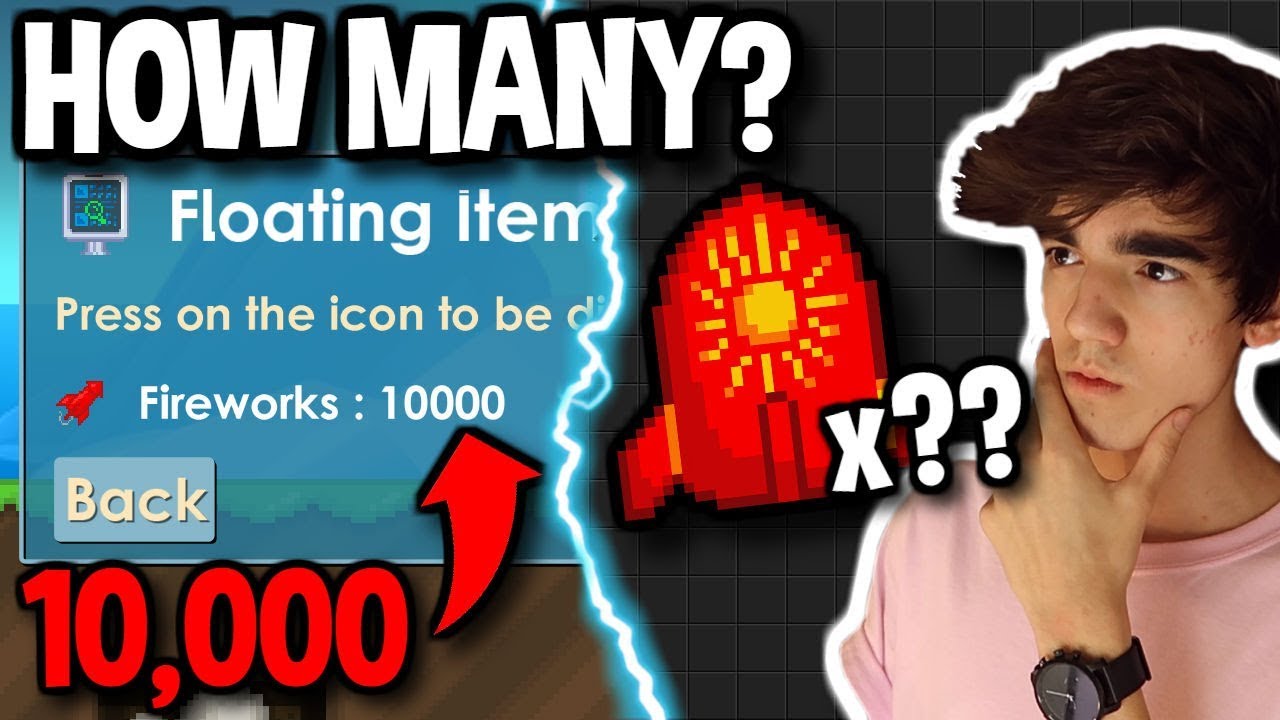 HOW MANY SUPER FIREWORKS = 10,000 FIREWORKS?? | Growtopia