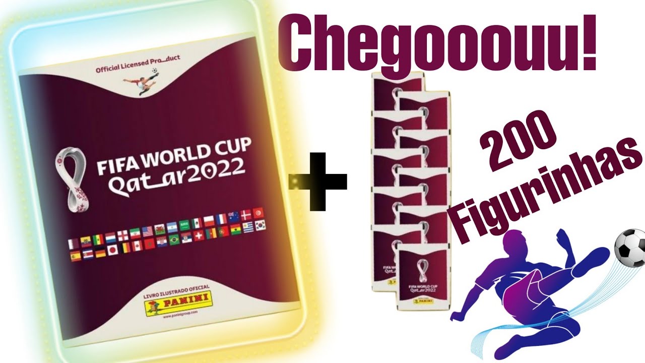 ABRINDO ÁLBUM DA COPA 2022 + 200 FIGURINHAS 🤩 SAIU DOURADAS ! Qatar 2022