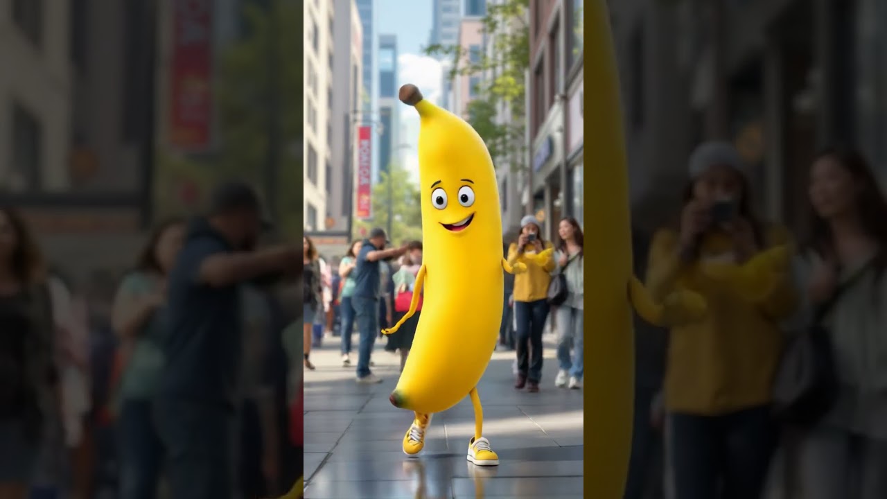 🍌 When Your Banana Decides to Walk Away 😂