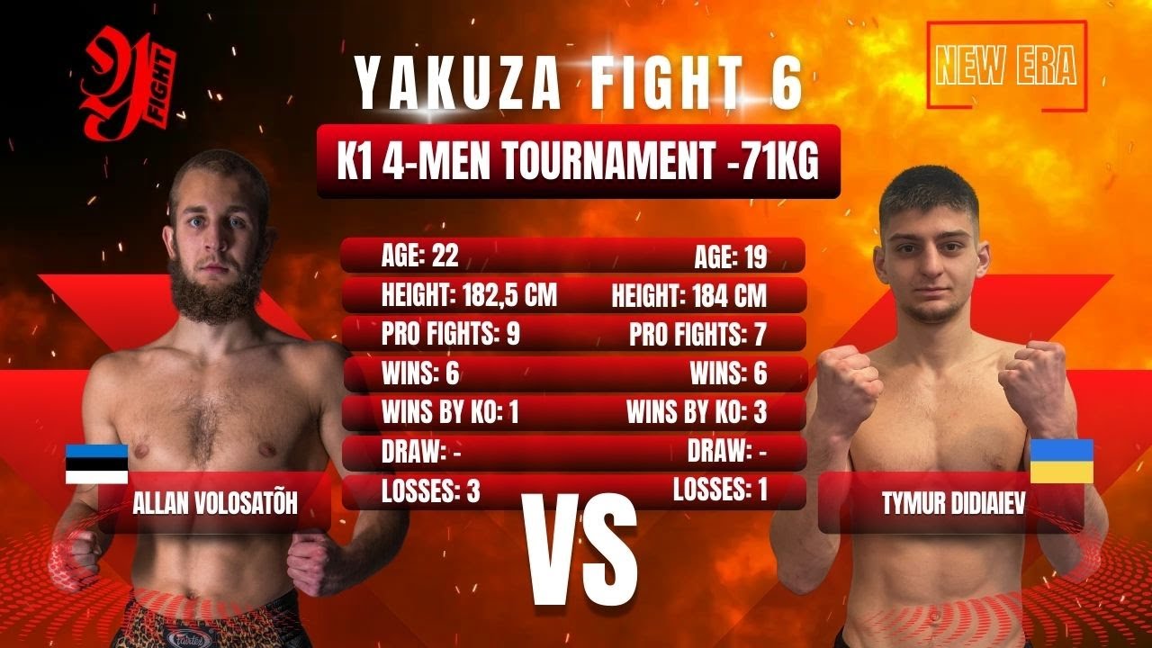 Yakuza Fight 6 NEW ERA: Allan Volosatõh vs Tymur Didiaiev │FULL FIGHT│