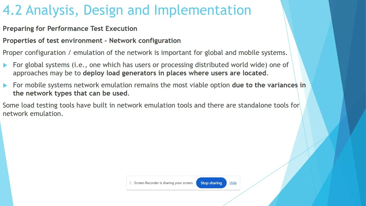 ISTQB Performance Testing – Chapter 4 - 4 2 Design, Analysis & Implementation - Preparation