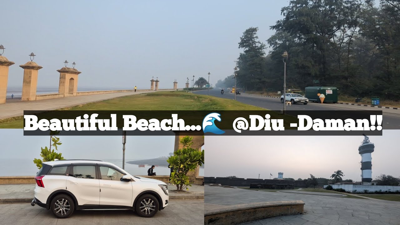 Short trip with XUV 700 @ Diu Daman | #manojandmanasvi​​ #vlog​​ #travel​​ #beautiful #beach #daman