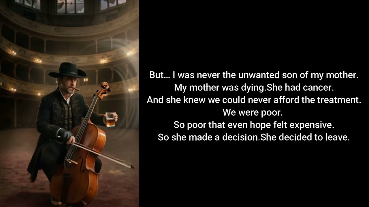 McMellei plays the cello while telling stories that echo the wounds people rarely speak about.