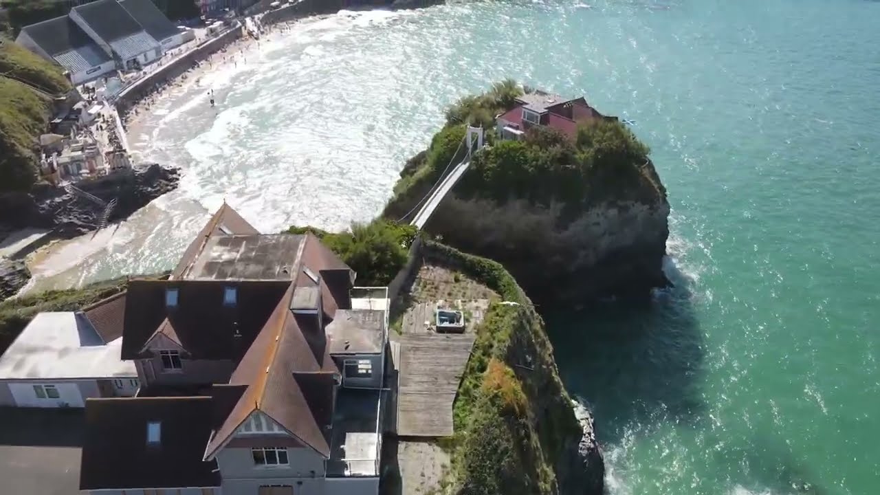 Newquay Harbour Newquay Island House Towan Beach