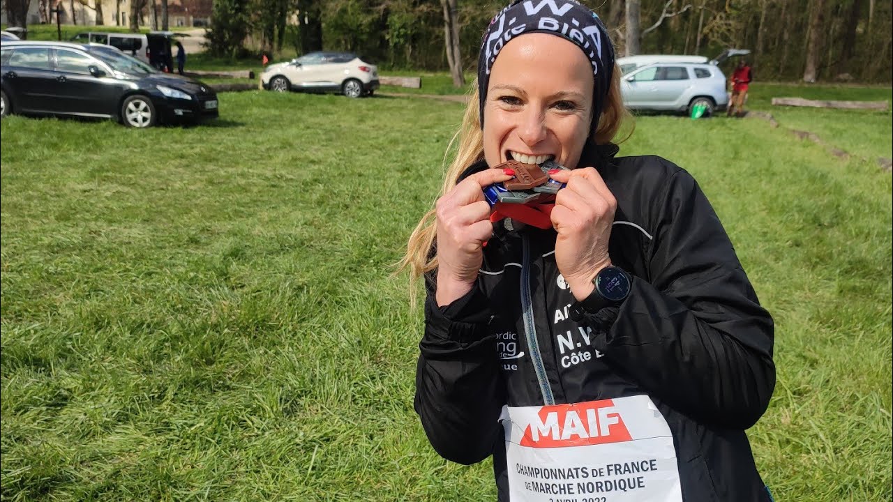 CHAMPIONNAT DE FRANCE DE MARCHE NORDIQUE 2022 A CHAMARANDE 3 ème place 1 PENALITY