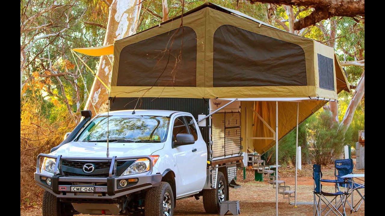 Wedgetail Campers - An Extended Demonstration of the Wedgetail 22 model - slide on camper